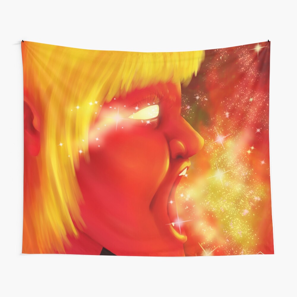 Screaming at the Stars Wall Tapestry