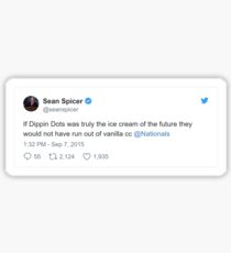Sean Spicer and the war on Dippin' Dots Sticker