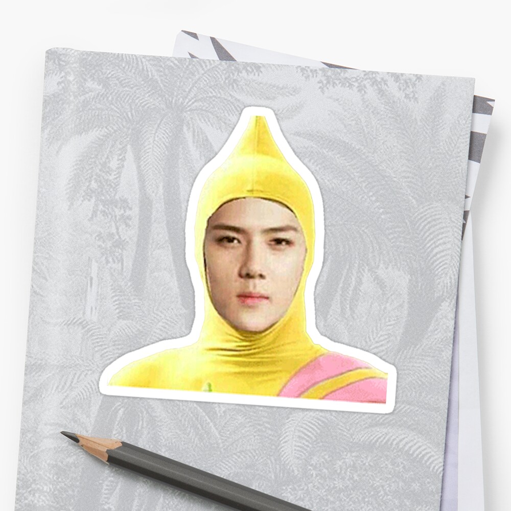 EXO Sehun Meme Stickers By Emanie Redbubble