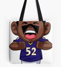 Ray Lewis Cartoon Tote Bag