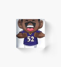 Ray Lewis Cartoon Acrylic Block