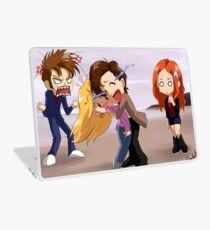The Doctor meets Rose Laptop Skin