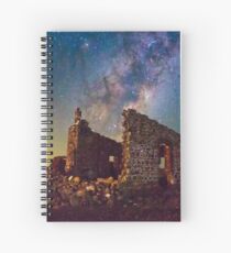 Crumbling Walls in Starlight Spiral Notebook