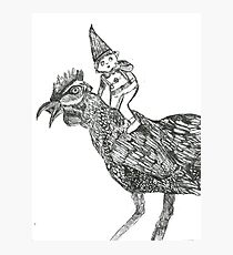 Gnome on the run Photographic Print