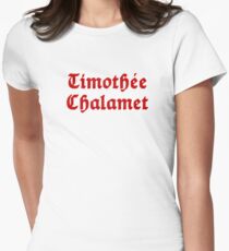 Timothée Chalamet Shirt Women's Fitted T-Shirt