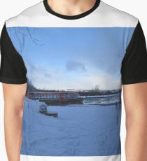 Falkirk Wheel on a Snowy Winter Day Graphic T-Shirt