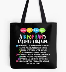 A KPOP FAN'S TALENTS Tote Bag