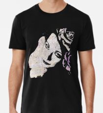 Sick On Sunday: Violet (pin up with roses graffiti portrait) Men's Premium T-Shirt