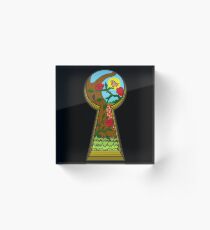 Secret Garden Acrylic Block