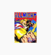 ALL MIGHT anime poster (with signature) Art Board