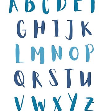 ABC Alphabet Letters Wall Art For Kids Room, Playroom, Classroom -  Educational Wall Art | Poster