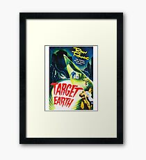 Target Earth Vintage Sci Fi Framed Print