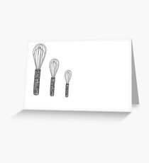 Biggie, mini, and min-er whisk Greeting Card