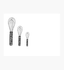 Biggie, mini, and min-er whisk Photographic Print