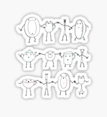 Tableware dancing Sticker