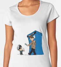 Sherlock and Who Women's Premium T-Shirt