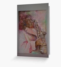Charlie Parker in the Pink Greeting Card