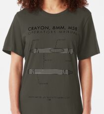 Marine Corps Crayon Operator's Manual Slim Fit T-Shirt