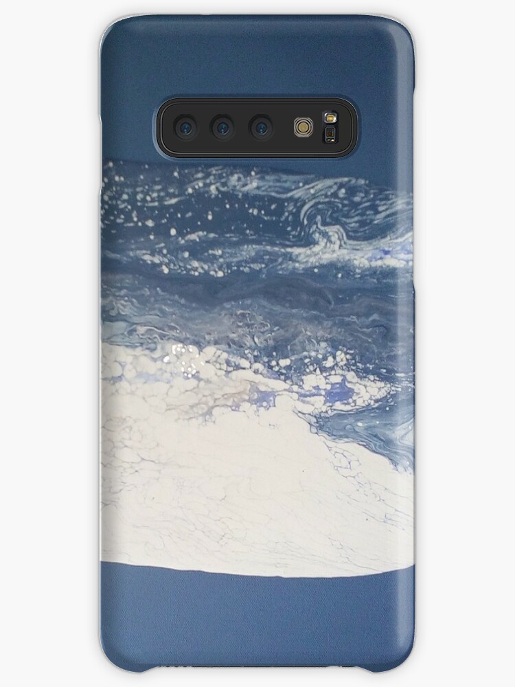 The Great Hokusai Wave in Bamboo Inlay Style Samsung S10 Case