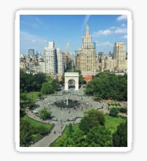 Pegatina Washington Square Park Aerial Cityscape