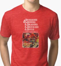 Dungeons & Diners & Dragons & Drive-Ins & Dives: Escape from Flavortown Tri-blend T-Shirt