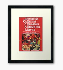 Lámina enmarcada Dungeons & Diners & Dragons & Drive-Ins & Dives: Escape from Flavortown