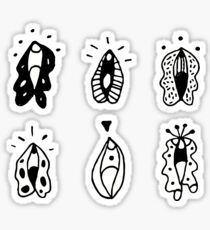 Vulva Flowers Sticker