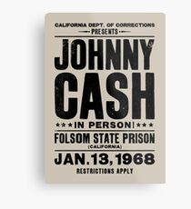 Johnny Cash bei Folsom Metallbild