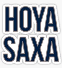 Hoya Saxa - Blue text with Gray outline Sticker