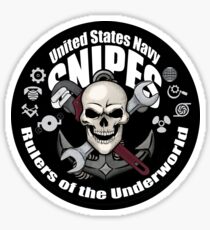 US-Marine Snipes (Farbe) Runder Aufkleber Sticker