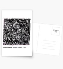 Lino Cut Print 2 Postcards