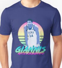 Giannis Antetokounmpo Retro- futuristische Ästhetik Unisex T-Shirt