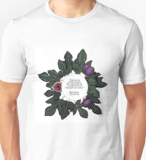 Fig Quote Print - The Bell Jar - Sylvia Plath Unisex T-Shirt