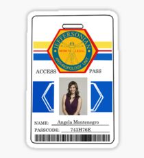 BONES Access Card - Angela Montenegro Sticker