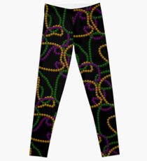 Mardi Gras Beads Leggings