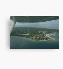flight over mackinac island Canvas Print