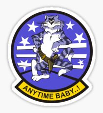 F-14 Tomcat 'Anytime Baby..!' Sticker