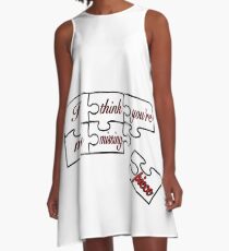 I think you're my missing piece - white A-Line Dress