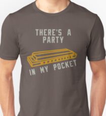 Harmonica Party in My Pocket Unisex T-Shirt