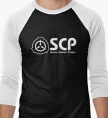 SCP foundation logo Men's Baseball ¾ T-Shirt