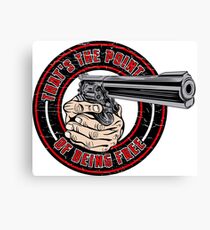 2nd Amendment Shirt - Black t Shirt - Gun Shirt Women Men Canvas Print