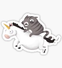 Cat and Unicorn Sticker