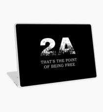 2nd Amendment Shirt - Black t Shirt - Gun Shirt Women Men Laptop Skin