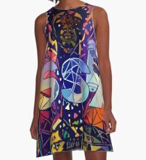 Abstract ISSA A-Line Dress