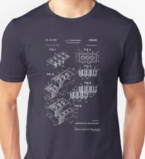 Lego Patent - dunkler Hintergrund Slim Fit T-Shirt