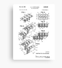 Lego Patent Canvas Print