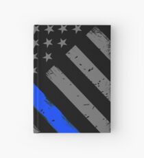 Polizist Flagge dünne blaue Linie Unterstützung Notizbuch