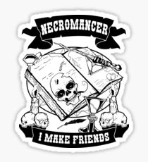 Necromancer RPG Funny Shirt for Men, Women, Kids Sticker