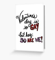 Homosexuell Valentine Grußkarte
