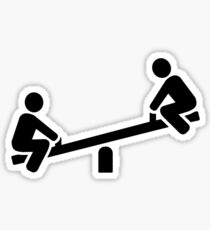 Playground seesaw Sticker